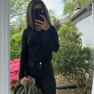 Black forever 21 long sleeve shirt size small